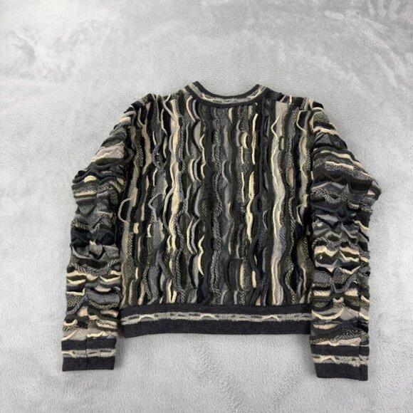 Coogi Australia Knit Grey Wool Sweater Women’s Size M - Picture 10 of 11